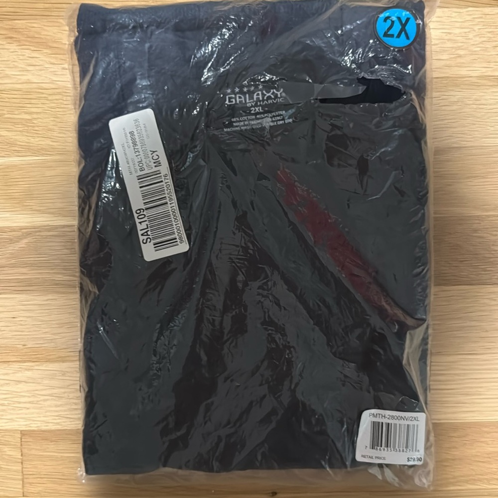 Galaxy By Harvic Dark Blue Thermal 2XL NWT